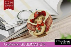 Valentine Angel Keychain PNG - Cupid Keychain Sublimation Product Image 1