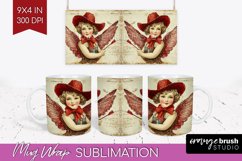 Valentine Angel Mug Wrap - Cupid Mug PNG Sublimation Product Image 1