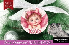 Valentine Angel Ornament PNG - Cupid PNG Sublimation Product Image 1