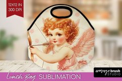 Valentine Angel Lunch Bag - Cupid Lunch Bug PNG Sublimation Product Image 1