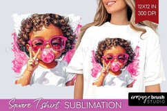 Valentine Angel Square Tshirt Background - Cupid PNG Product Image 1