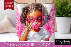 Valentine Angel Tumbler Wrap - Cupid Tumbler PNG Sublimation Product Image 1