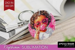 Valentine Angel Keychain PNG - Cupid Keychain Sublimation Product Image 1