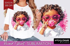 Valentine Angel Round Tshirt Background - Cupid PNG Product Image 1