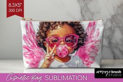 Valentine Angel Cosmetic Bag - Cupid Makeup Bag PNG Product Image 1