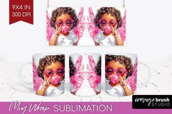 Valentine Angel Mug Wrap - Cupid Mug PNG Sublimation Product Image 1