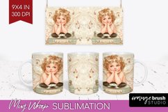Valentine Angel Mug Wrap - Cupid Mug PNG Sublimation Product Image 1