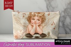 Valentine Angel Cosmetic Bag - Cupid Makeup Bag PNG Product Image 1