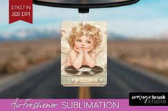 Valentine Angel Air Freshener PNG - Cupid PNG Sublimation Product Image 1