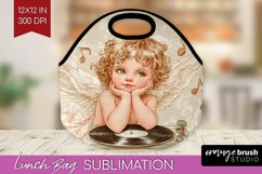 Valentine Angel Lunch Bag - Cupid Lunch Bug PNG Sublimation Product Image 1