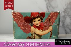 Valentine Angel Cosmetic Bag - Cupid Makeup Bag PNG Product Image 1