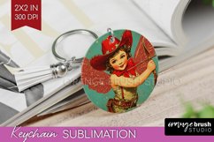Valentine Angel Keychain PNG - Cupid Keychain Sublimation Product Image 1