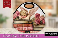 Valentine Angel Lunch Bag - Cupid Lunch Bug PNG Sublimation Product Image 1