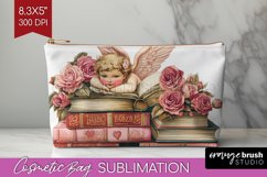 Valentine Angel Cosmetic Bag - Cupid Makeup Bag PNG Product Image 1