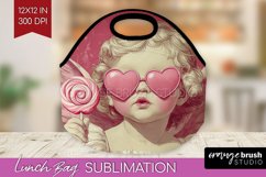 Valentine Angel Lunch Bag - Cupid Lunch Bug PNG Sublimation Product Image 1