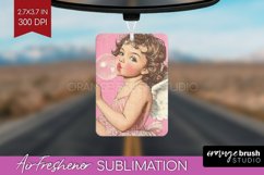 Valentine Angel Air Freshener PNG - Cupid PNG Sublimation Product Image 1