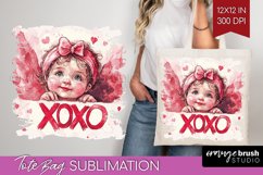 Valentine Angel Tote Bag - Cupid Tote Bag PNG Sublimation Product Image 1