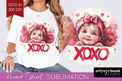 Valentine Angel Round Tshirt Background - Cupid PNG Product Image 1