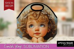 Valentine Angel Lunch Bag - Cupid Lunch Bug PNG Sublimation Product Image 1