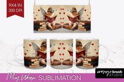 Valentine Angel Mug Wrap - Cupid Mug PNG Sublimation Product Image 1
