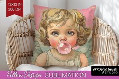 Valentine Angel Pillow Sublimation - Cupid Pillow Cover PNG Product Image 1