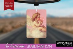Valentine Angel Air Freshener PNG - Cupid PNG Sublimation Product Image 1
