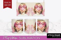 Valentine Angel Mug Wrap - Cupid Mug PNG Sublimation Product Image 1