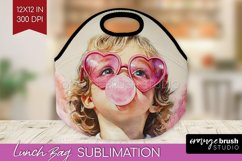 Valentine Angel Lunch Bag - Cupid Lunch Bug PNG Sublimation Product Image 1