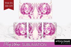 Valentine Angel Mug Wrap - Cupid Mug PNG Sublimation Product Image 1