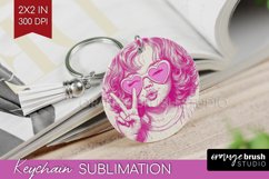 Valentine Angel Keychain PNG - Cupid Keychain Sublimation Product Image 1
