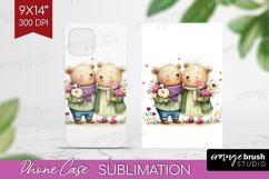 Couple Animals Phone Case PNG - Valentines Day Case PNG Product Image 1