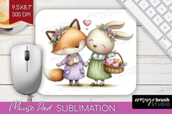Couple Animals Mouse Pad Sublimation - Valentines Day PNG Product Image 1