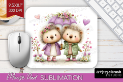 Couple Animals Mouse Pad Sublimation - Valentines Day PNG Product Image 1
