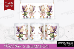 Couple Animals Mug Wrap - Valentines Day Mug PNG Sublimation Product Image 1