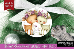 Couple Animals Ornament PNG - Valentines Day PNG Sublimation Product Image 1