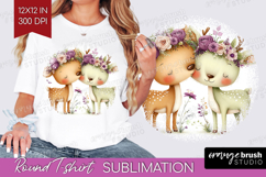 Couple Animals Round Tshirt Background - Valentines Day PNG Product Image 1