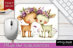 Couple Animals Mouse Pad Sublimation - Valentines Day PNG Product Image 1