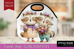 Couple Animals Lunch Bag - Valentines Day Lunch Bug PNG Product Image 1