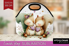 Couple Animals Lunch Bag - Valentines Day Lunch Bug PNG Product Image 1