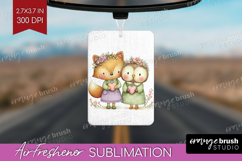 Couple Animals Air Freshener PNG - Valentines Day PNG Product Image 1
