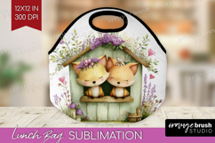 Couple Animals Lunch Bag - Valentines Day Lunch Bug PNG Product Image 1