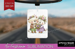 Couple Animals Air Freshener PNG - Valentines Day PNG Product Image 1