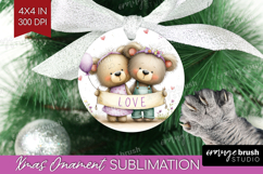 Couple Animals Ornament PNG - Valentines Day PNG Sublimation Product Image 1