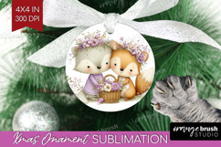 Couple Animals Ornament PNG - Valentines Day PNG Sublimation Product Image 1