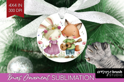 Couple Animals Ornament PNG - Valentines Day PNG Sublimation Product Image 1