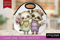 Couple Animals Lunch Bag - Valentines Day Lunch Bug PNG Product Image 1
