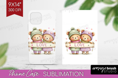Couple Animals Phone Case PNG - Valentines Day Case PNG Product Image 1