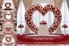 13 Valentine Digital Backdrops Product Image 1