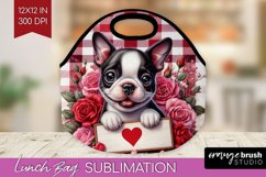 Valentine Dog Lunch Bag - Valentines Day Lunch Bug PNG Product Image 1