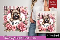 Valentine Dog Tote Bag - Valentines Day Tote Bag PNG Product Image 1